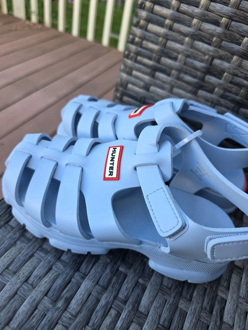 Hunter Little Kids Belize Kid's Casual Sandals, Light Blue, K13